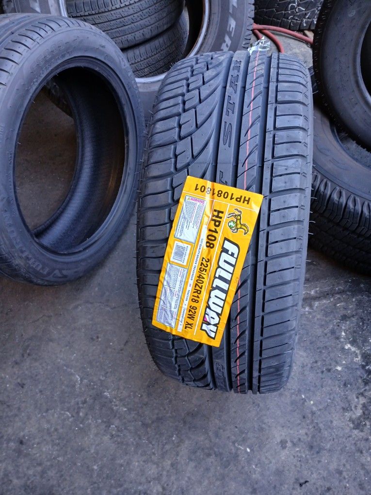 4 New Tires Installed/ 4 Llantas Nuevas Instaladas 225/40/18 Fullway Tires 