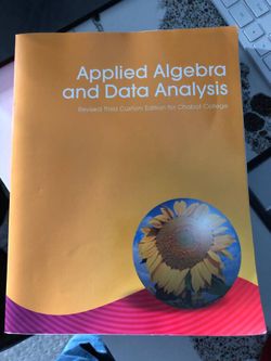 Applied algebra and data analysis book