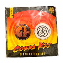 Cobra Kai Retro Button Set 