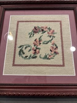Stitched picture frame