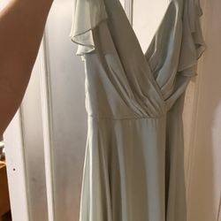 Dusty Sage Bridesmaid Dress 