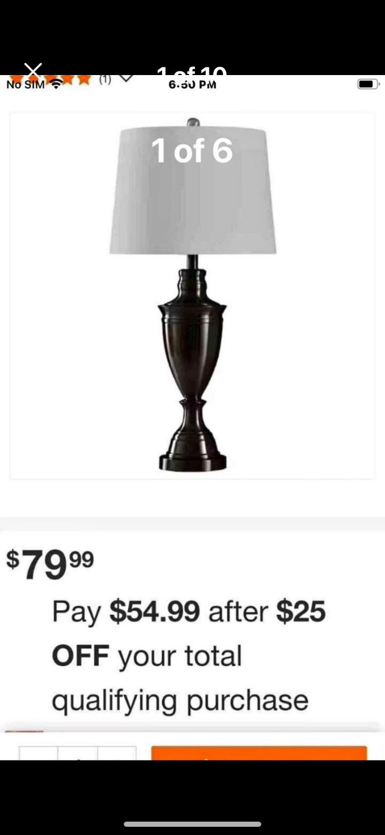 New Two Lamp $50 For Both