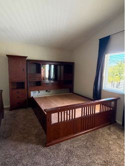 California King Bed with Dresser