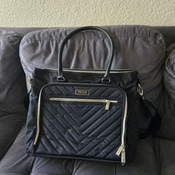 Kenneth Cole REACTION Chelsea Quilted Chevron 15" Laptop & Tablet Business Tote with Removable Shoulder Strap