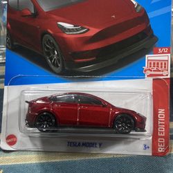 Hot Wheels Tesla Model Y, Red Edition 3/12