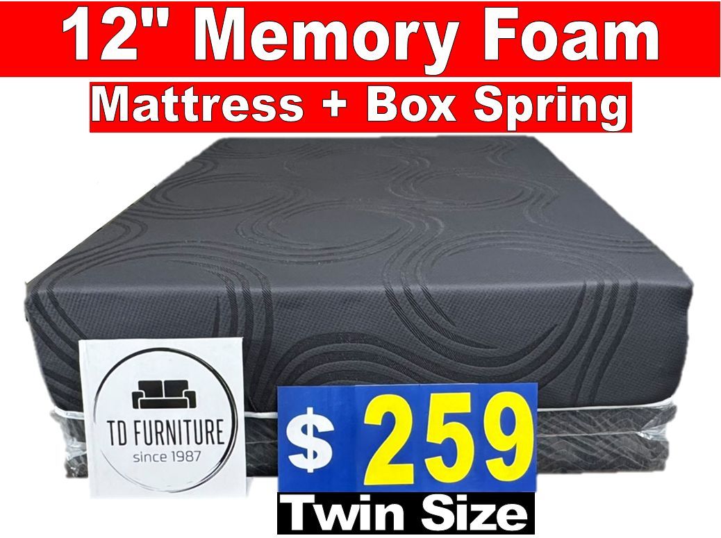 12" Memory FoamTwin Set