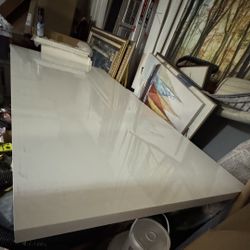 New White Big Dining Table