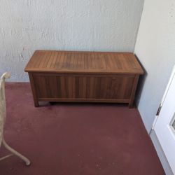 Wooden Deck/Patio Storage Bench 