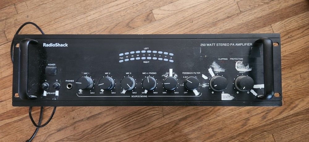 Radio Shack 250 Watt Stereo PA Amp