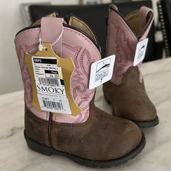 Pink Cow Girl Boots Size 7