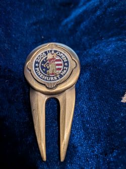 Vintage 2005 U.S. Open Pinehurst No. 2 Golf Divot Tool - Brass / USGA