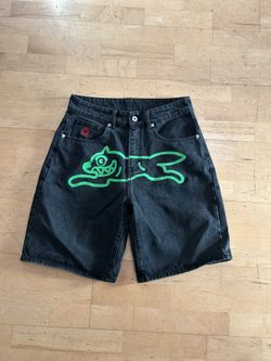 Running Dog Denim Shorts - Black