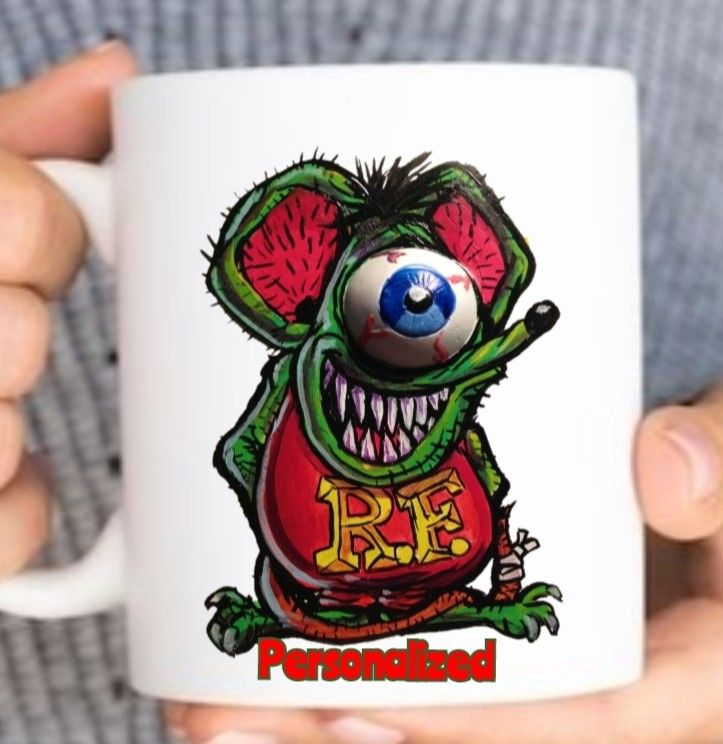 Cyclops Rat Fink Cup Mug Personalized