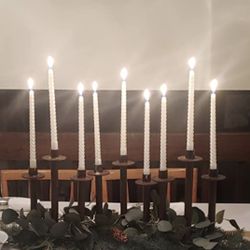 New White 12 Pack 10 “ Candles