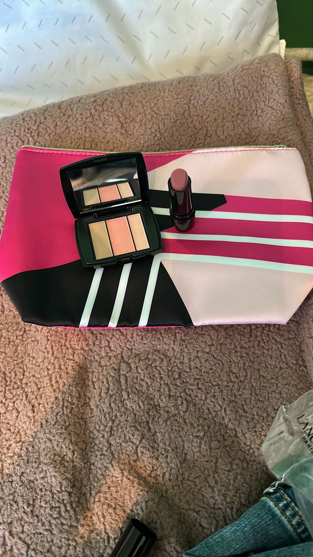 Brand New Make Up With Make Up Bag By Lancôme