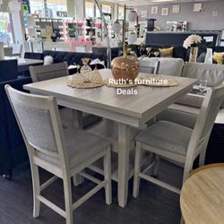 Elegant ! 5-pc Counter Height Dining Set ✅ $325 No Tax