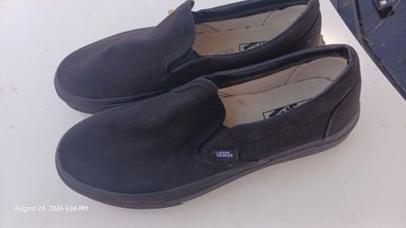 Vans black canvas 9.5