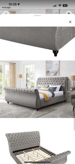 King Tufted Bed Frame