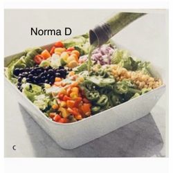 Tazon Cuadrado Para Ensaladas Nuevo En Su Caja 🌺 Princess House 🌺