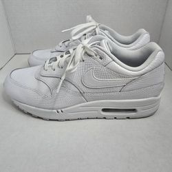 Air Max 1 Premium White Snakeskin Size 10.5m. Used A Few Times. 