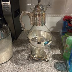 Coffee Pot Carafe Silver