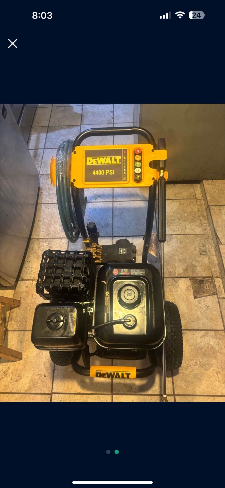 Pressure washer DeWalt 4400psi GPM.4.0