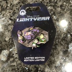 Disney Pixar Toy Story Buzz Lightyear And Zurg Pin Limited Edition of 5000 Pin.  Size 2 inches wide and 1 1/4 inches long.  Brand new on original card