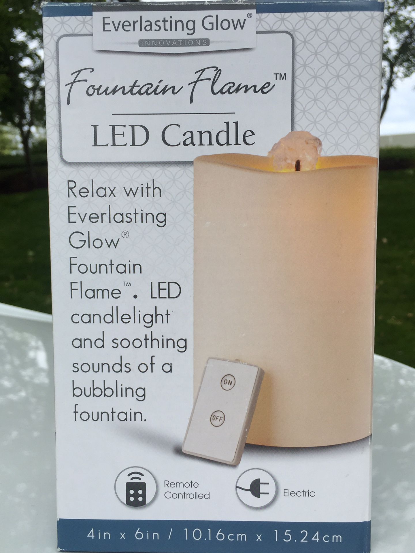 LED Candle Essential Oil Fountain w/remote