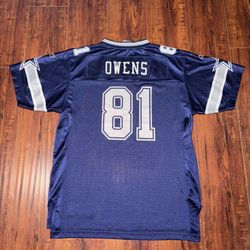 Reebok On-Field Dallas Cowboys Terrell Owens #81 NFL Jersey Youth Kids Size XL!!  