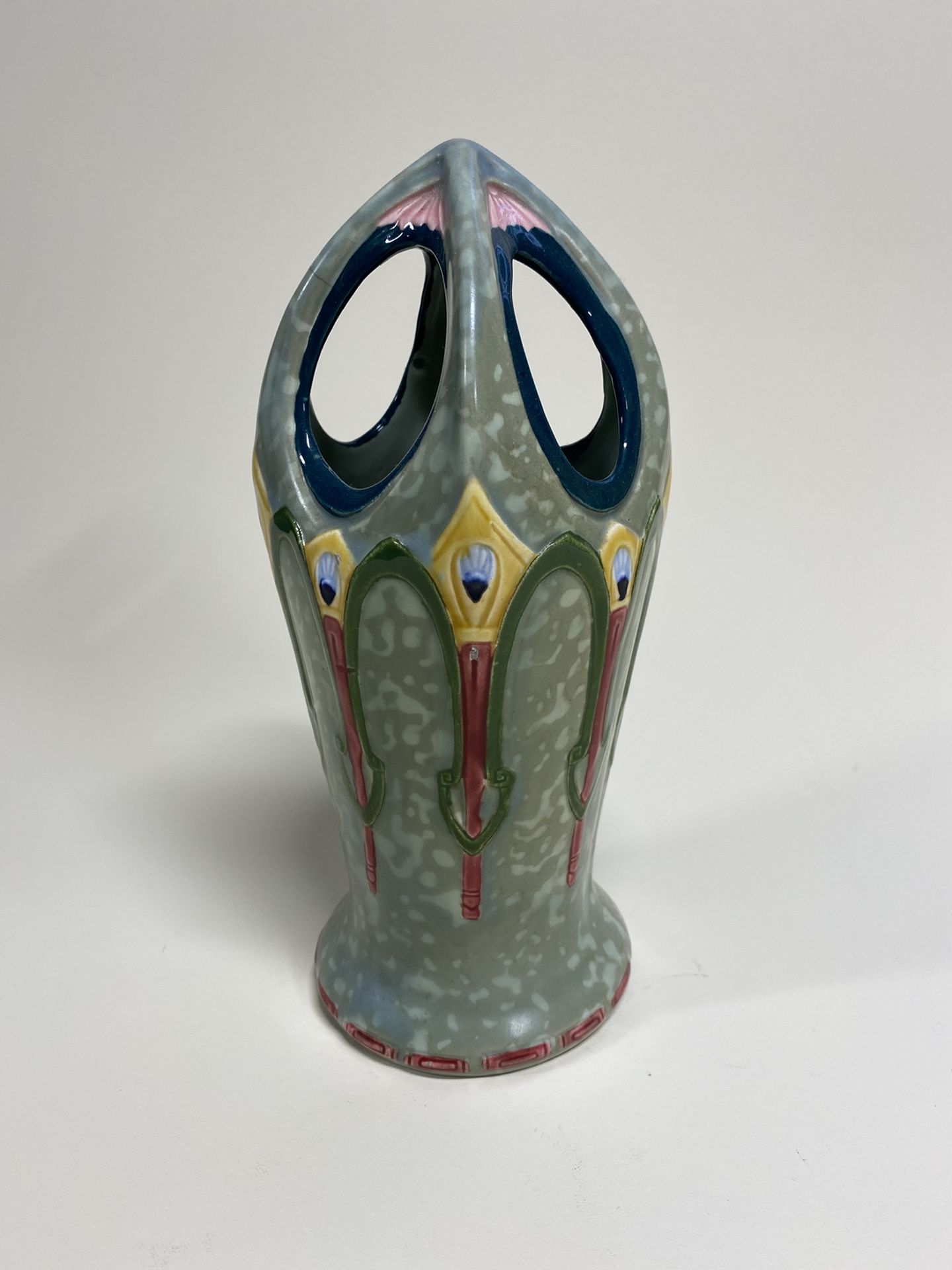 Bohemian Art Nouveau Porcelain Vase