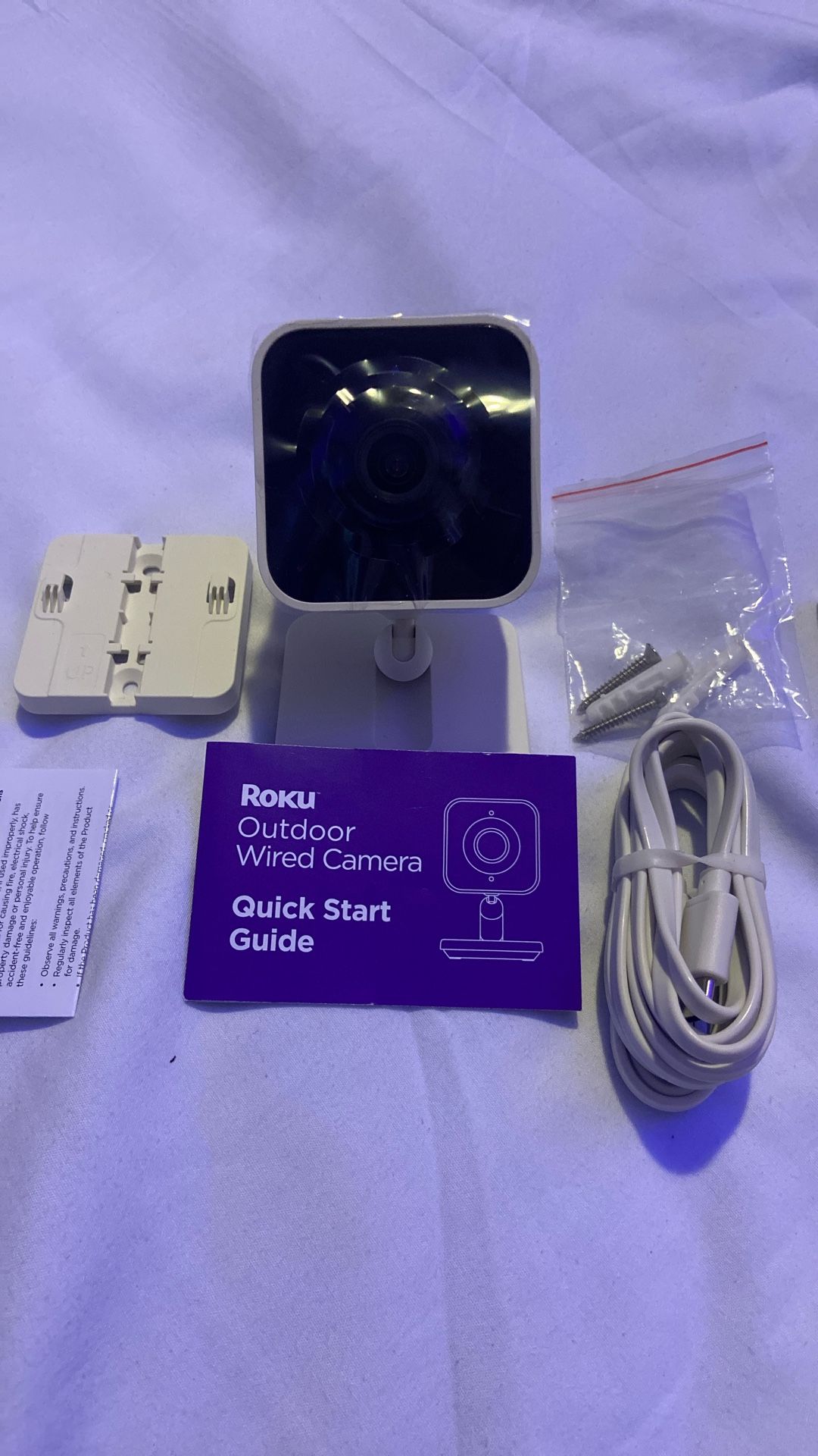 Roku Indoor Wired Security Camera - Not Used Open