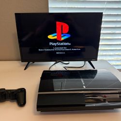 PlayStation 3 (Fat) 500GB with 1 Controller (Read Description).
