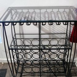 Wine Bar With Wine Rack 