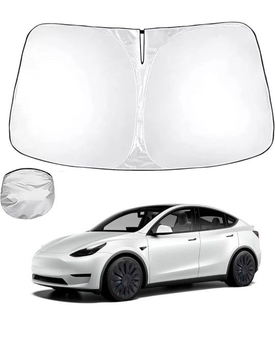 NEW Tesla Windshield Sunshade 2016-2024 Model 3 or Y Front Window Sun Shade Cover