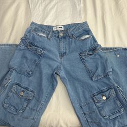 Fashion Nova Cargo Jeans 