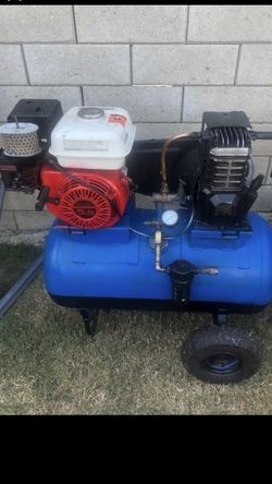 Compressor started up perfect for a mobile mechanic or the desert dirt, bikes, toys