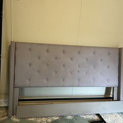 King Bed Headboard And Footboard And Rails Frame 