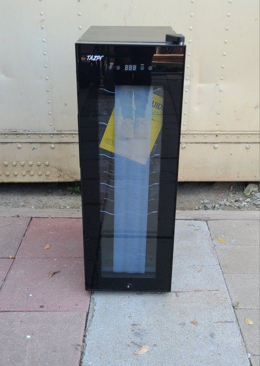 Tazpi 10.7 Wine Cooler 12 Bottle Freestanding Wine Refrigerator