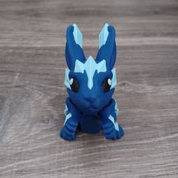 3D Printed Flexy Crystal Bunny