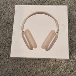 Cream/Gold Airpod Max With Smart Case 