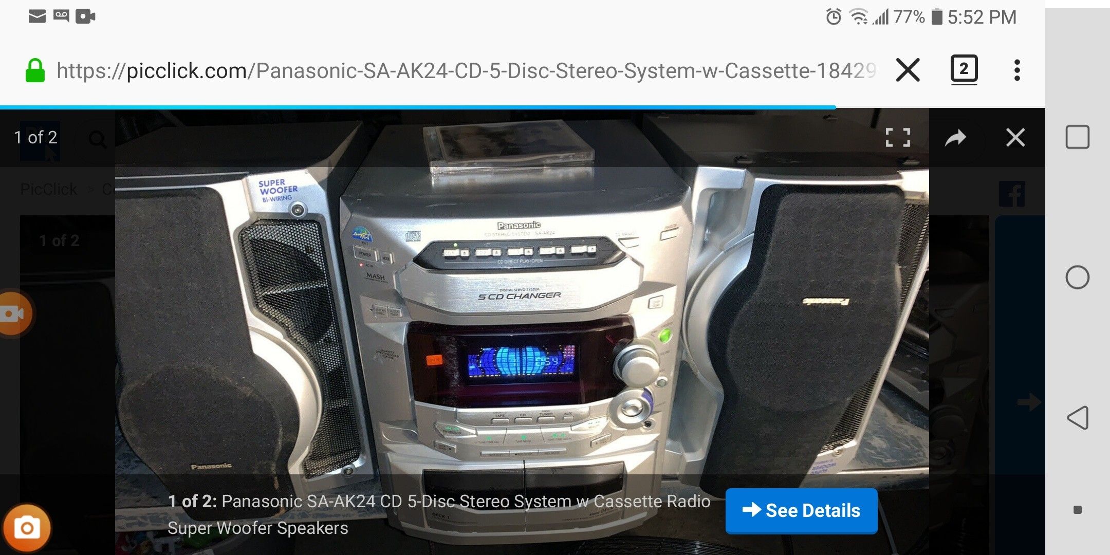Panasonic SA-AK24 Compact Stereo System