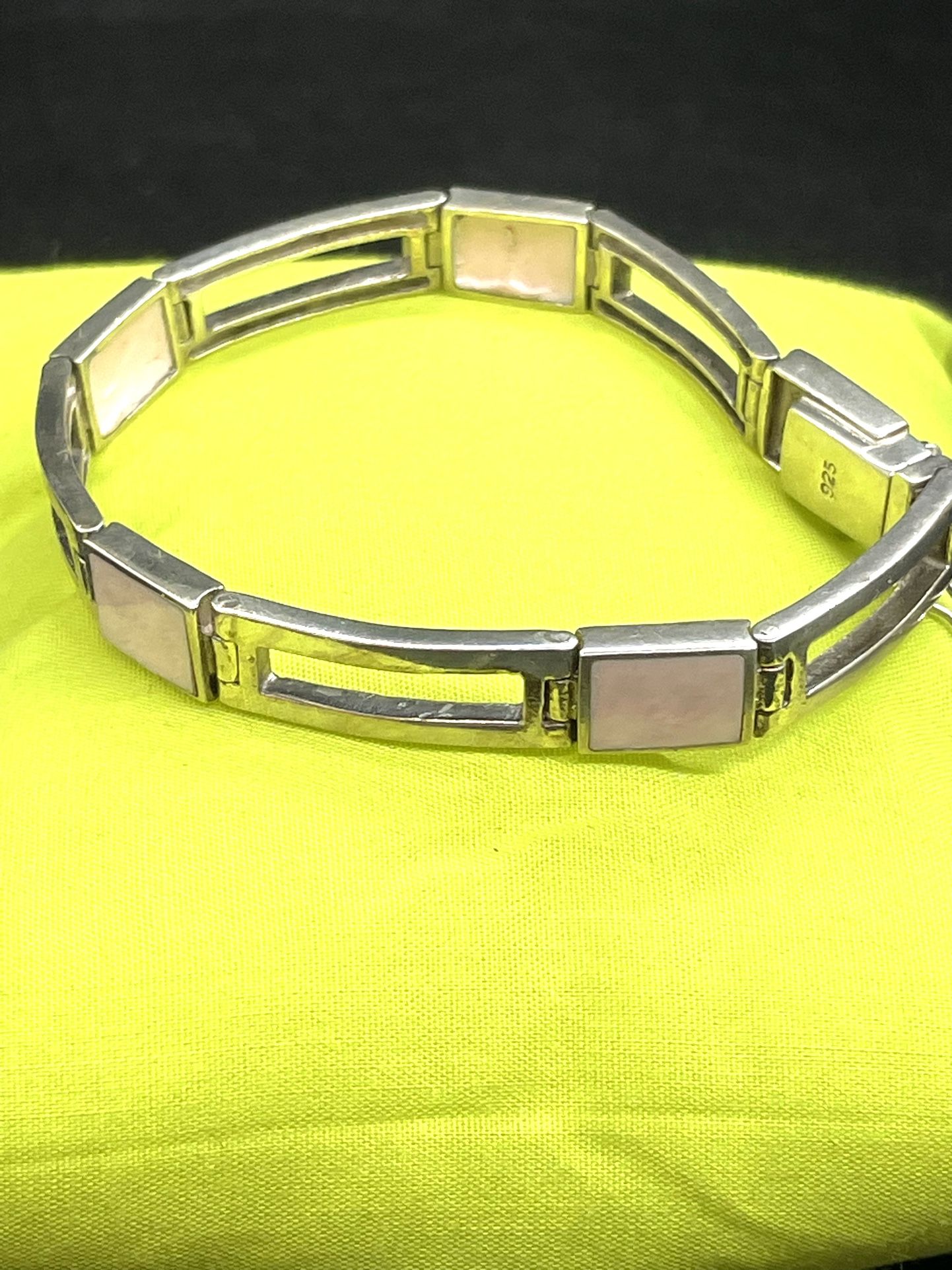 Southwestern Sterling Pink Bracelet