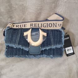 True Religion denim crossbody