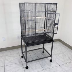 (Brand New) $95 Large 53” Bird Cage for Parakeet Parrot Cockatiel Canary Finch Lovebird, Size 24x17x53”