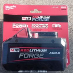 Brand New Milwaukee M18 Red Lithium Forge XC 8.0 BATTERY 