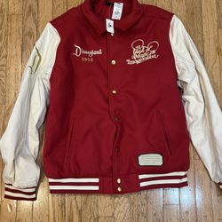 Disneyland Red Varsity Jersey Jacket Size Medium