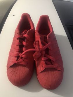 Red adidas sz 5