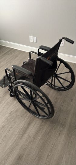 Drive Medical Black Wheelchair with Footrests