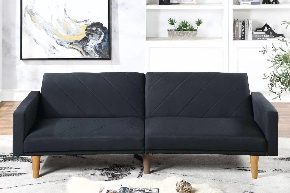 Brand Black Futon Sofa Sleeper