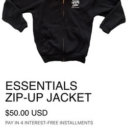 Black Essentials Zip-Up Hoodie – Premium Streetwear – Unisex